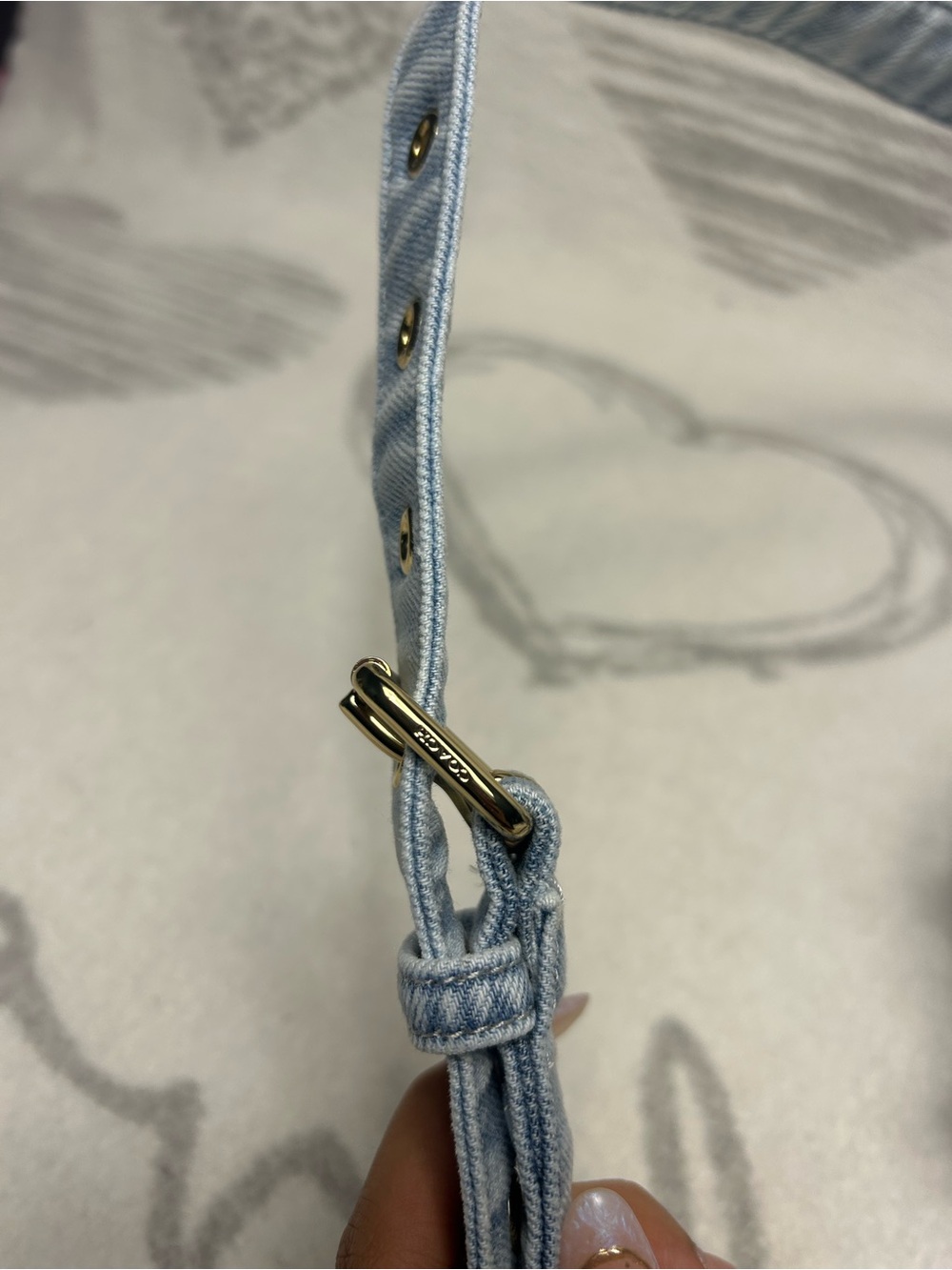 NWT Coach Mini Rowan Crossbody Bag Loved Denim CDY30 - Picture 16 of 16
